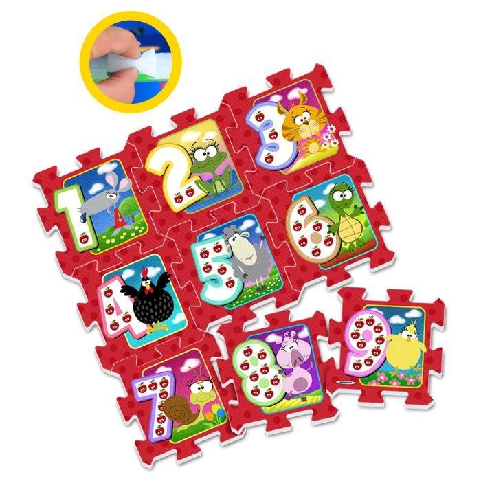 STAMP Tapis Puzzle bébé en Mousse Chiffres et Animaux