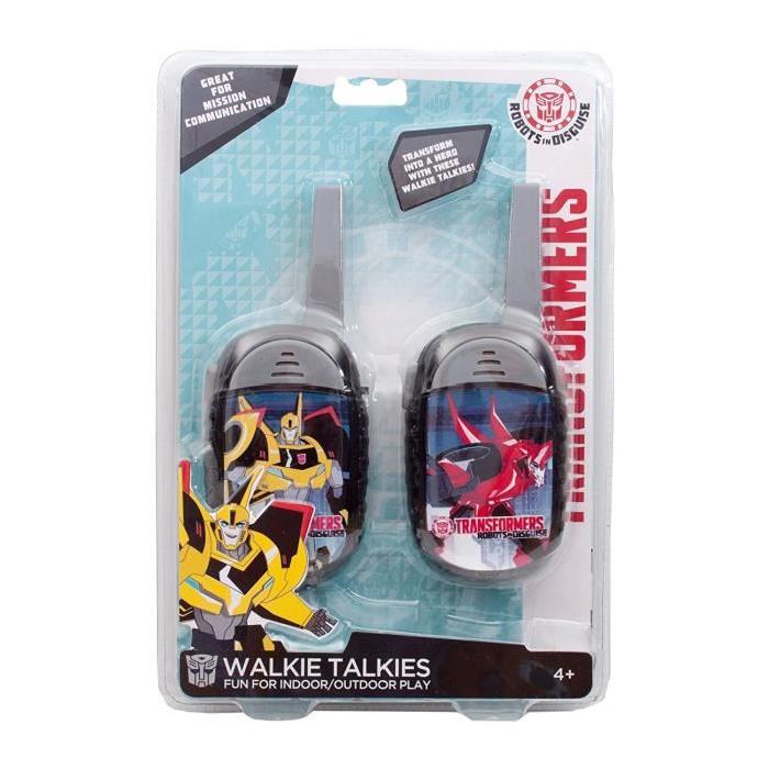 TRANSFORMERS Talkies walkies - L 6 x l 4 x H 19 cm