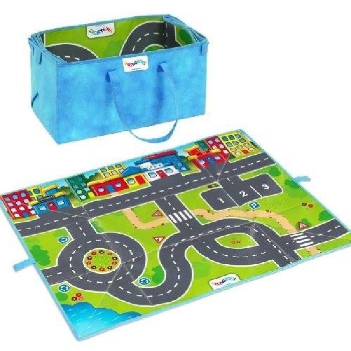 VIKINGTOYS - Tapis Sac a Route + 2 voitures