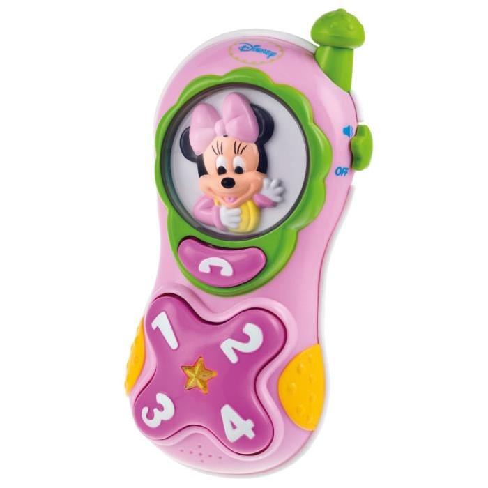 MINNIE Téléphone Lumiere et Sons Clementoni