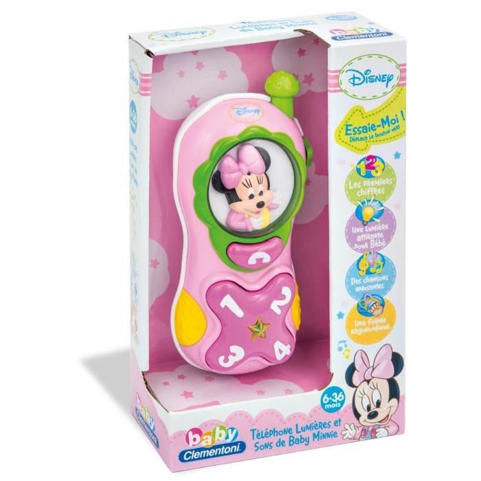 MINNIE Téléphone Lumiere et Sons Clementoni