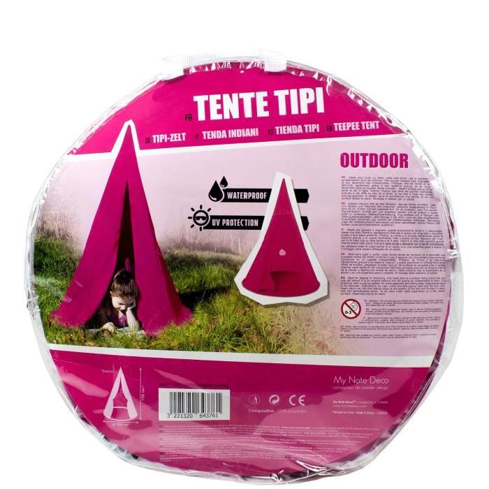 MY NOTE DECO Tente Tipis Pop Up Rose Fuchsia pour Enfant transportable