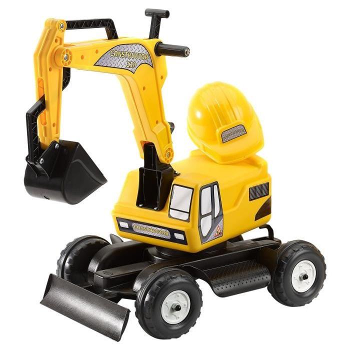 FALK Pelleteuse enfant Excavatrice Constructor + Casque