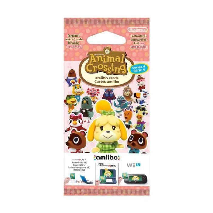 Paquet de 3 cartes  Animal Crossing Série 4