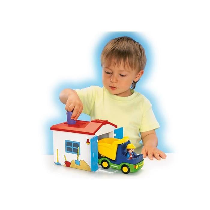 PLAYMOBIL 1.2.3. 6759 Camion Avec Garage