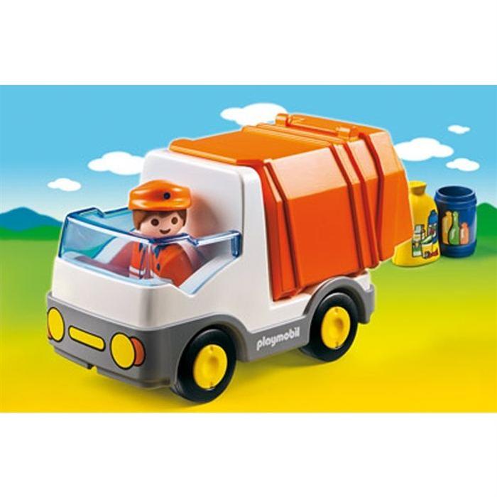 PLAYMOBIL 1.2.3. 6774 Camion Poubelle