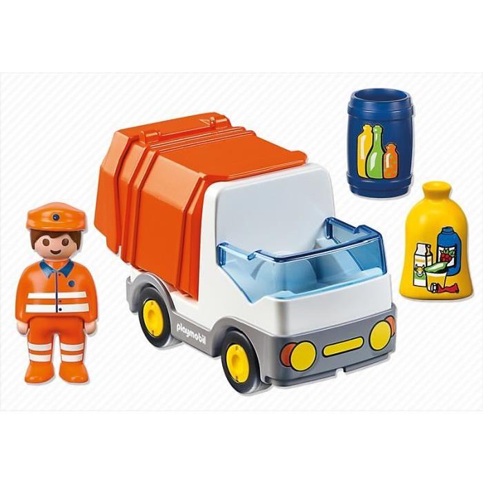 PLAYMOBIL 1.2.3. 6774 Camion Poubelle