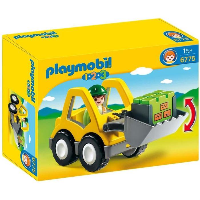 PLAYMOBIL 1.2.3. 6775 Chargeur Et Ouvrier