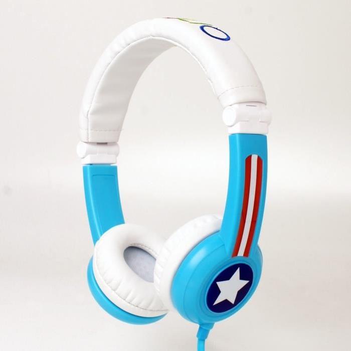 ONANOFF Casque Audio Buddyphones Pliable de Voyage pour Enfant - Bleu