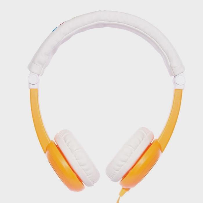 ONANOFF Casque Audio Buddyphones Pliable de Voyage pour Enfant - Orange