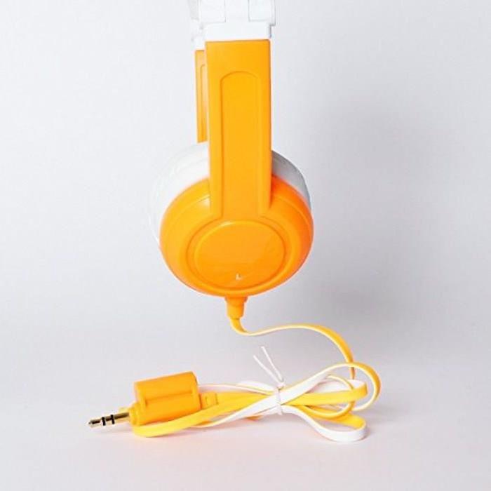 ONANOFF Casque Audio Buddyphones Pliable de Voyage pour Enfant - Orange