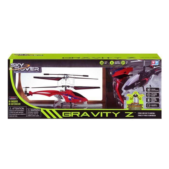 SKY ROVER Gravity Z Hélicoptere Radio Commandé - Gyro équilibré - 25 cm