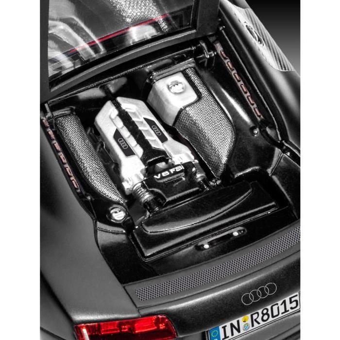 REVELL Model Set AUDI R8 Maquette a Construire, a Coller et a Peindre, Avec Accessoires