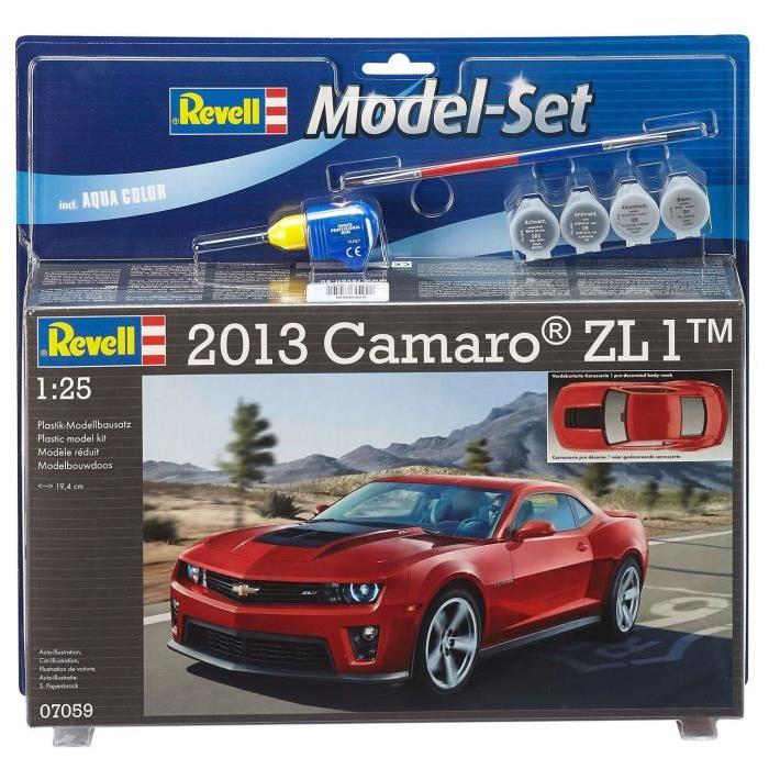 REVELL Model Set 2013 Camaro ZL-1 Maquette a Construire, a Coller et a Peindre, Avec Accessoires