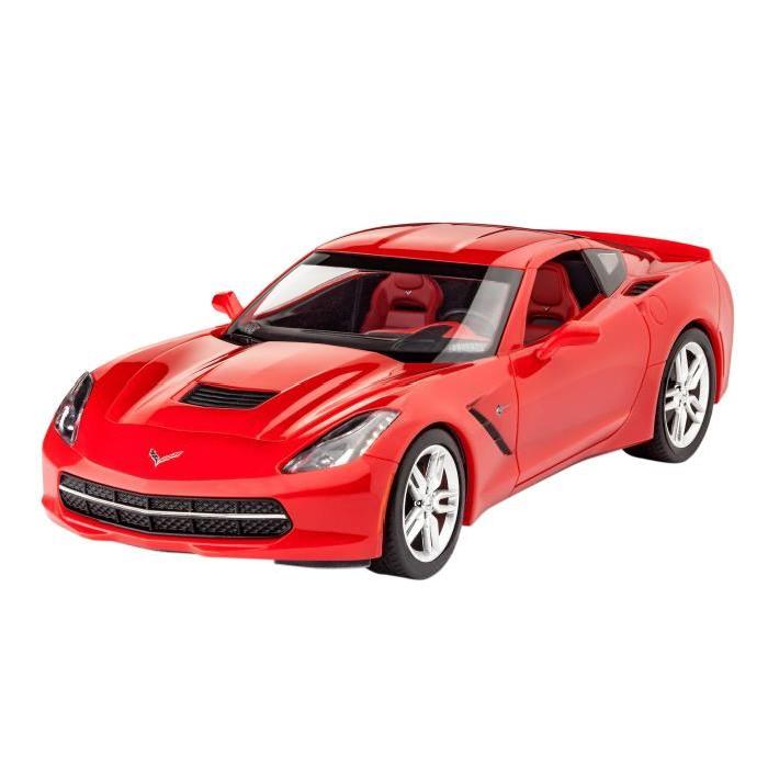 REVELL Model Set 2014 Corvette Stingray Maquette a Construire, a Coller et a Peindre, Avec Accessoires