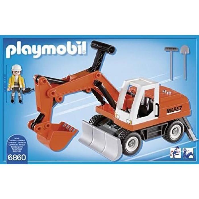 PLAYMOBIL 6860 Tractopelle avec Godet