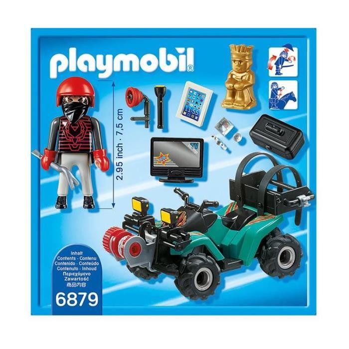 PLAYMOBIL 6879 Quad avec Treuil et Bandit