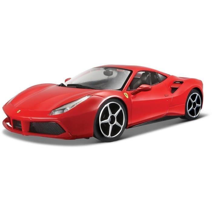 BBURAGO Véhicule Ferrari 488 GTB - Échelle 1/24eme - Métal