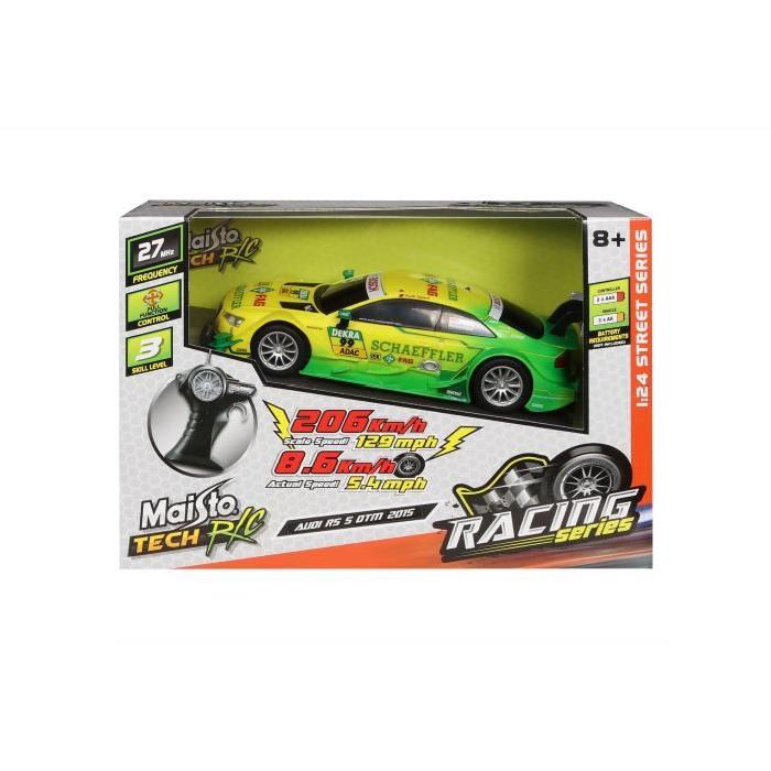 MAISTO TECH Véhicule radiocommandé Audi A5 DTM - Échelle 1/24eme - Piles non incluses