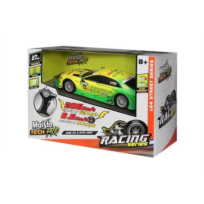 MAISTO TECH Véhicule radiocommandé Audi A5 DTM - Échelle 1/24eme - Piles non incluses