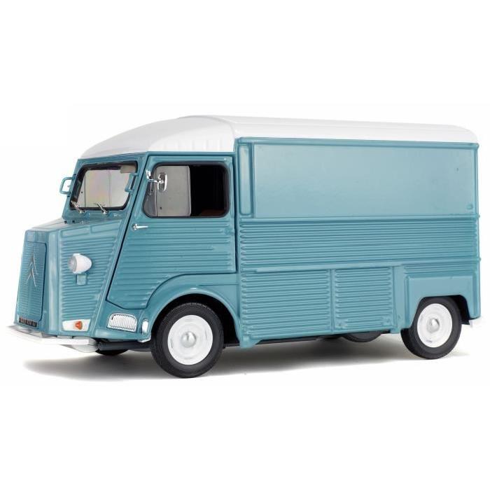 SOLIDO Voiture de Collection - Citroen Type H 1969 Bleu Clair 1/18ieme