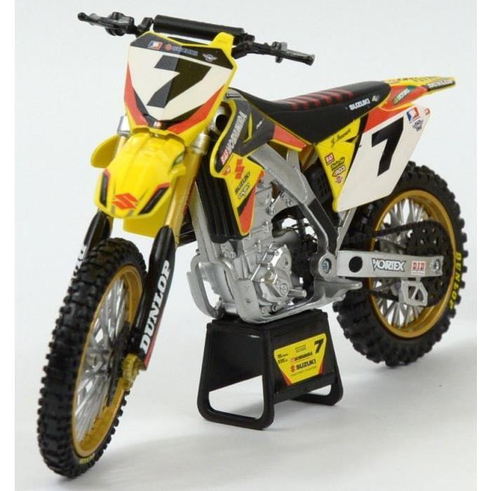 NEWRAY - 57673 - Moto Cross Team James Stewart - Miniature - Die Cast - 1/12° - 18 cm