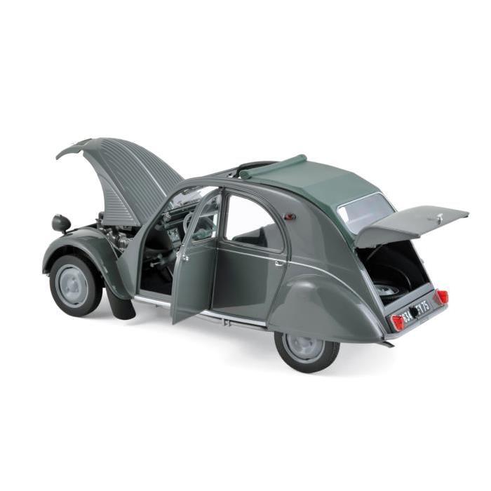 NOREV Citroën 2CV AZL Malle Bombée 1957 - Gris - Echelle : 1:18