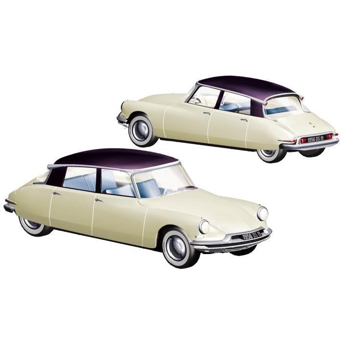 NOREV Citroën DS 19 1956 - Champagne & Aubergine - Salon de Paris Octobre 1955 - Echelle : 1:18