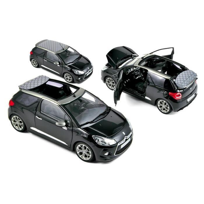 NOREV Citroën DS 3 Cabrio 2013 - Noir perle - Echelle : 1:18