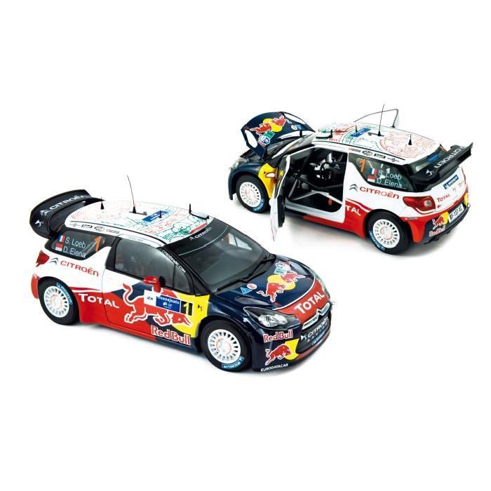 NOREV Citroën DS 3 WRC - Winner Rallye du Mexique 2011 - Loeb / Elena - Echelle : 1:18