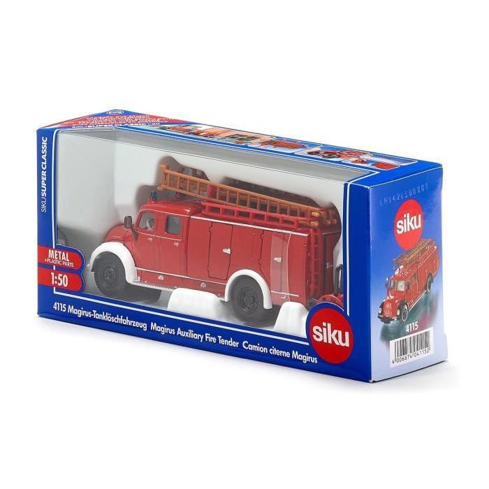 SIKU Camion Citerne Pompiers Magirus 1/50eme - 20 cms