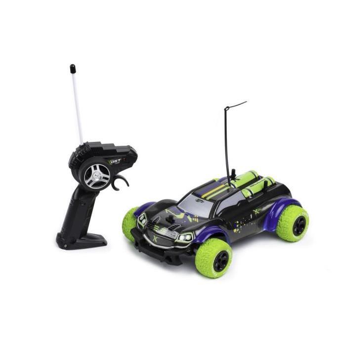 EXOST  Voiture Télécommandée X Bull 1:18 Noire et Verte