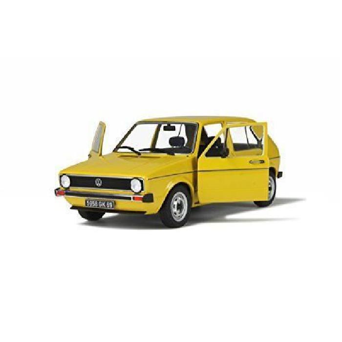 SOLIDO Voiture de Collection - Volkswagen Golf Cl Jaune Riyad 1/18ieme