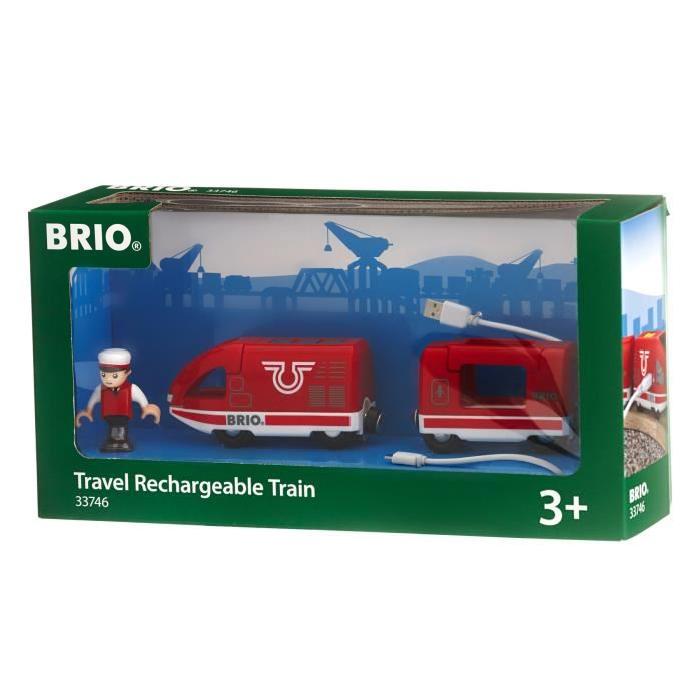 BRIO Train De Voyageur Rechargeable pour circuit en bois