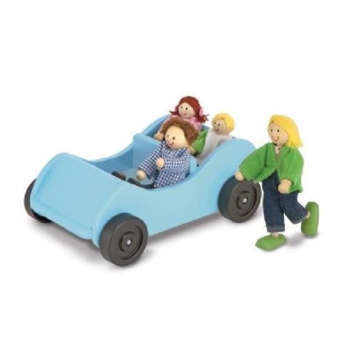 MELISSA & DOUG Ensemble Voiture Et Poupées