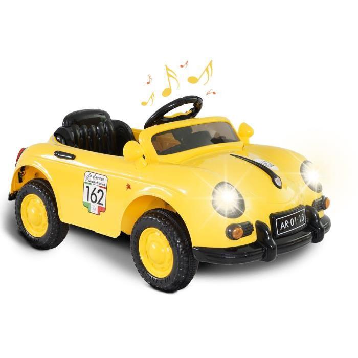 MGM Auto Rétro Electrique Jaune