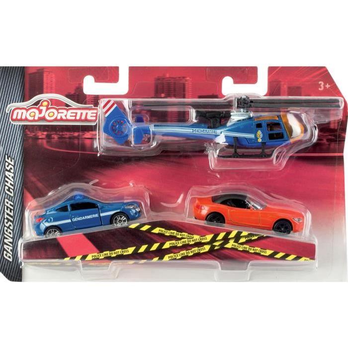 MAJORETTE Coffret SOS Gangster - theme aléatoire Gendarmerie ou Police