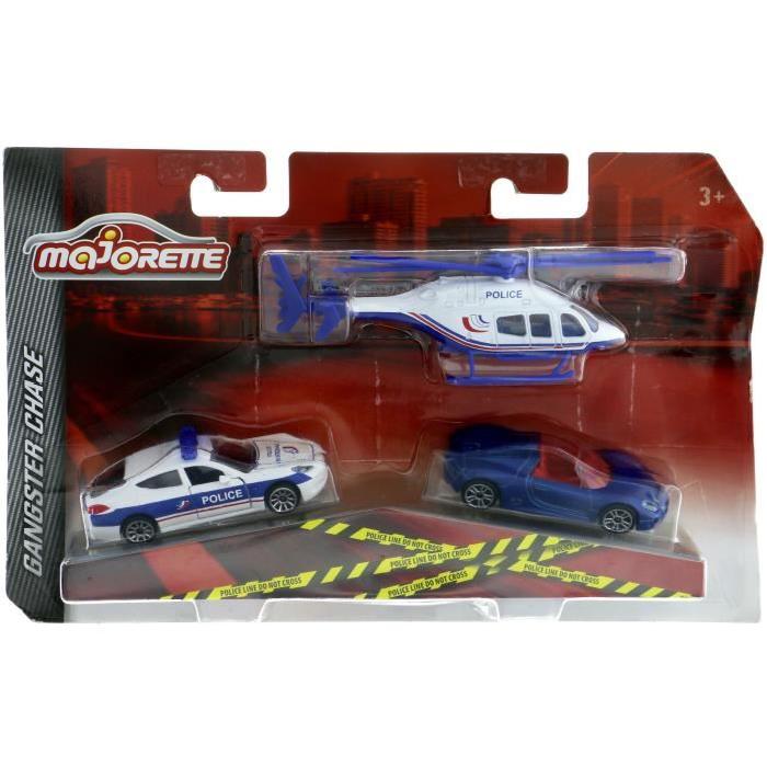 MAJORETTE Coffret SOS Gangster - theme aléatoire Gendarmerie ou Police