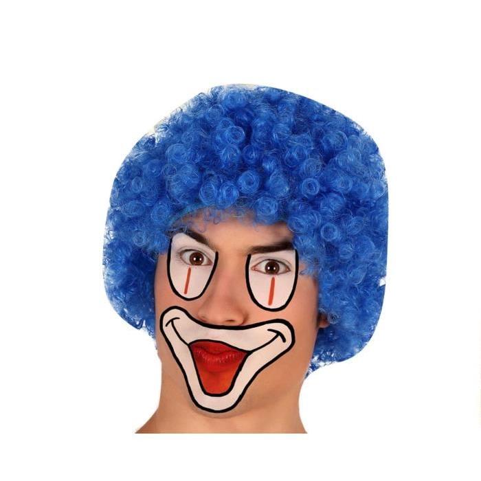 ATOSA Perruque Clown Bleu