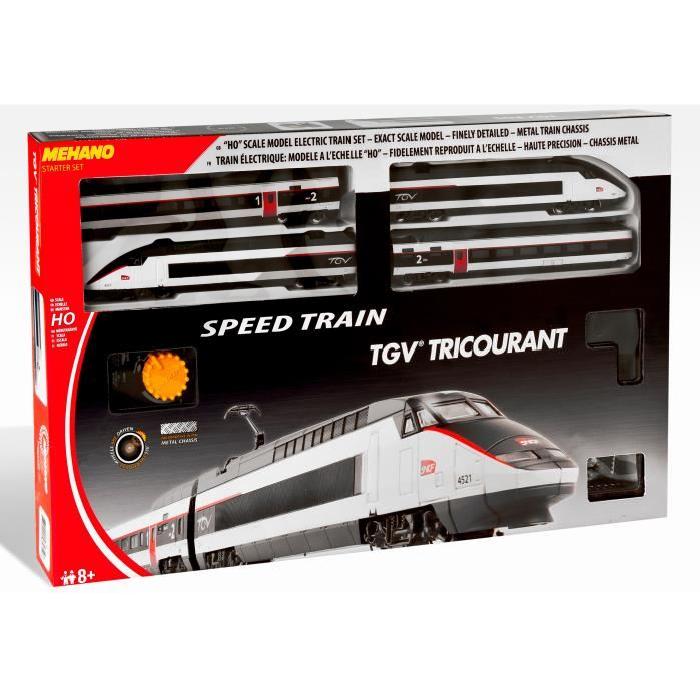 MEHANO Coffret circuit de Train électrique TGV Tricourant
