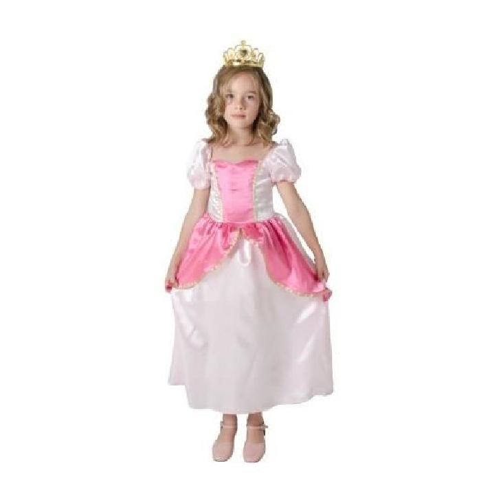 CESAR - F095 - Robe princesse Rose - 5 / 7 ans