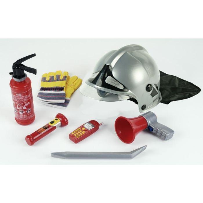 Set Pompier 7 pieces Casque "F1" Pompiers de Paris