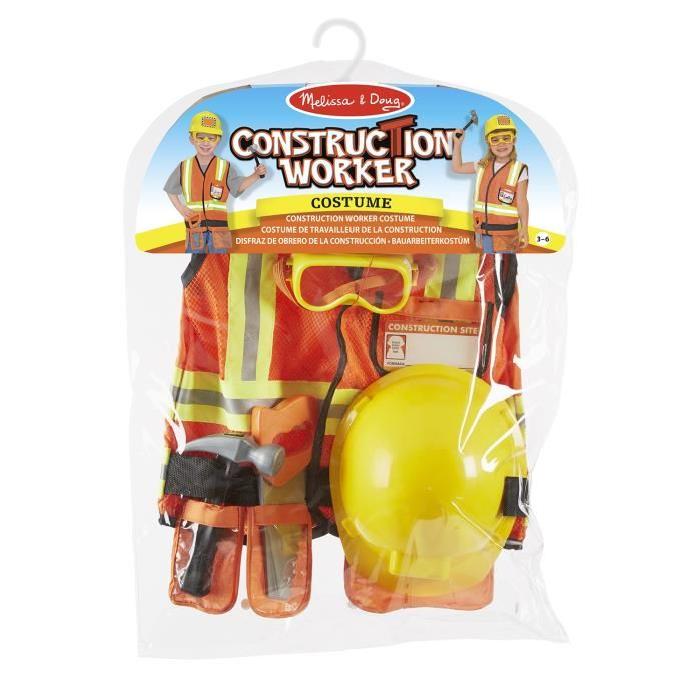 MELISSA & DOUG Costume De Travailleur De La Construction