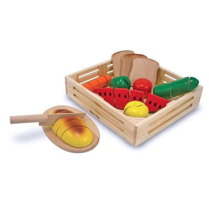 MELISSA & DOUG Aliments a Couper En Bois