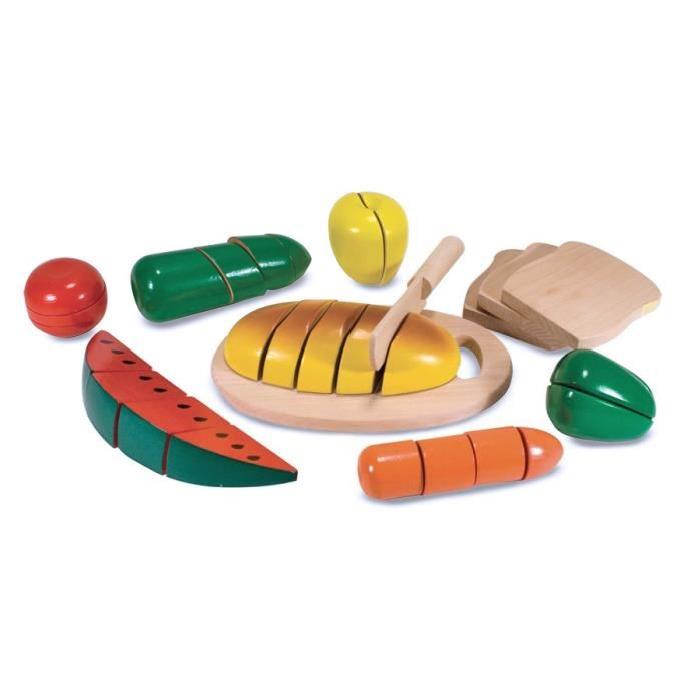 MELISSA & DOUG Aliments a Couper En Bois