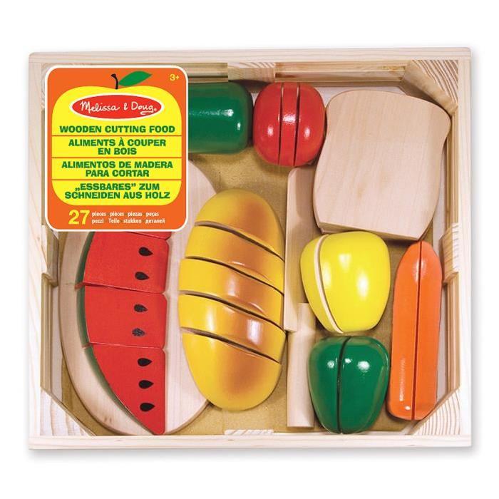 MELISSA & DOUG Aliments a Couper En Bois