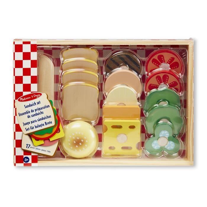 MELISSA & DOUG Ensemble De Préparation De Sandwichs En Bois