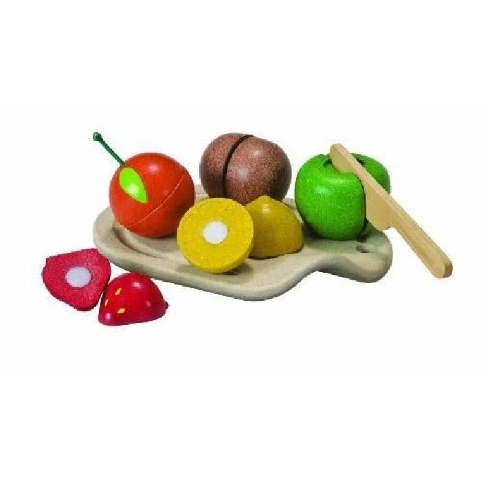 PLAN TOYS Jeu en bois Assortiment de Fruits