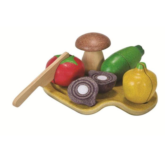 PLAN TOYS Jeu en bois Assortiment de Légumes