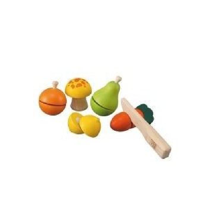 PLAN TOYS Jeu en bois Jeu de Fruits & Légumes